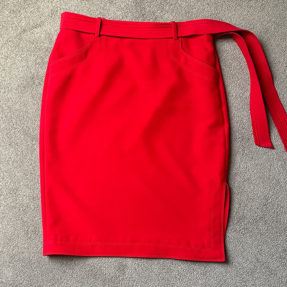 Banana Republic Bold Red Pencil Skirt
